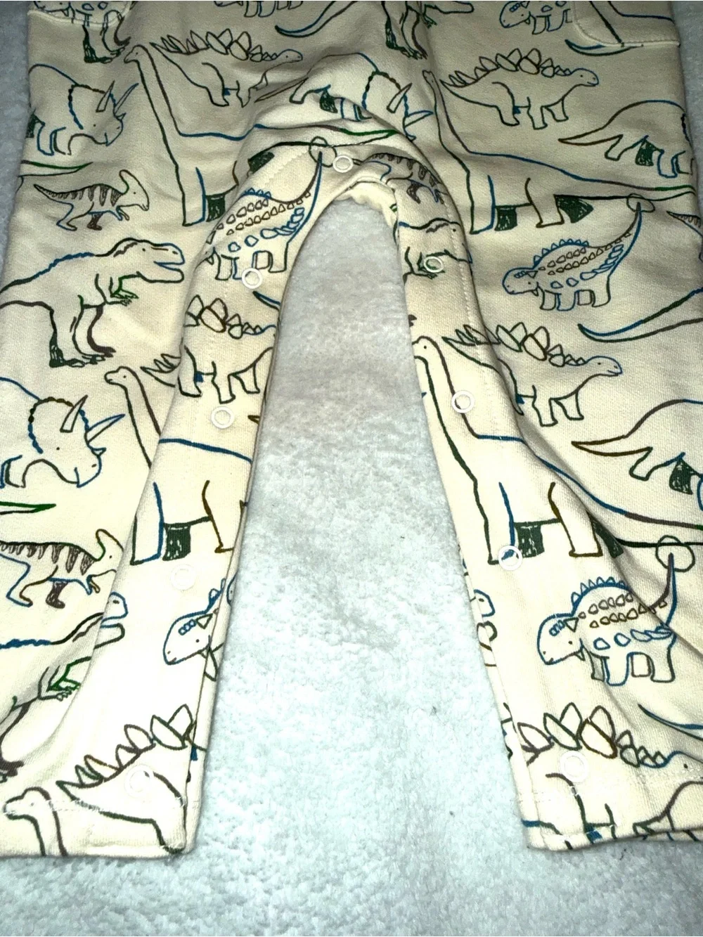 Angel Dear dinosaur print coverall w/ full-length front zipper, so 12-18mo, NWT